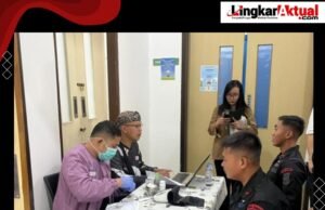 Wujud Kepedulian terhadap Sesama, Sat Brimob Polda Jabar Bakti Sosial Donor Darah di Sukaresmi