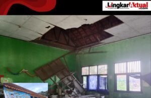 Diduga Tidak Terawat Plafon SDN Karang Anyar 03 Kecamatan Karang Bahagia Ambruk, Dimanakah Dana Bos!!!