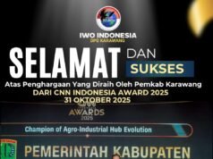 Ketua IWOI Karawang Ucapkan Selamat Atas Capaian Prestisius Pemkab Karawang di CNN Indonesia Awards 2025