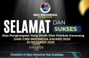 Ketua IWOI Karawang Ucapkan Selamat Atas Capaian Prestisius Pemkab Karawang di CNN Indonesia Awards 2025