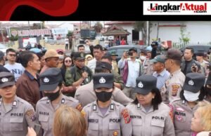 Pengamanan Ketat Polres Tanah Karo Kawal Eksekusi Lahan dari PN Kabanjahe Berjalan Aman dan Terkendali