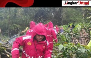 Polres Tanah Karo Responsif Tangani Longsor di Katepul Kuta, Dua Rumah Warga Terdampak