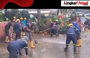 Perumdam Tirta Kerta Raharja Kabupaten Tangerang Cepat Tanggapi Banjir, Akibat Kebocoran Pipa PDAM di RW 01 Karawaci