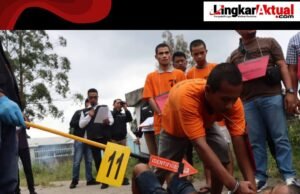 Satreskrim Polres Tanah Karo Gelar Rekonstruksi Kasus Pembunuhan Sozisokhi Lase, 27 Adegan Diperagakan