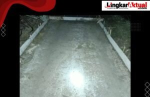 Miris… Proyek Jaling Banprov di Desa Sukakarya Tanpa Papan Nama Proyek dan Dikerjakan Asal Jadi