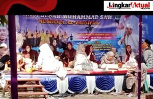 Peringatan Isra Mi’Raj di Mushola Az-Zainiyah Sumberurip Hadirkan Ratusan Jama’ah