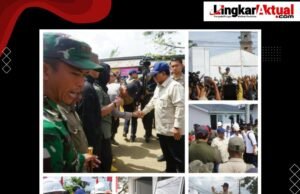 Presiden Prabowo Subianto Tinjau Huntara Di Simpang Empat Upah Aceh Tamiang