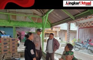 Polsek Simpang Empat Bersama TNI Perkuat Pemolisian Masyarakat di Desa Gajah