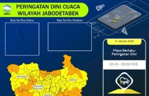 Peringatan Dini Cuaca Jabodetabek dari BMKG, Masyarakat Dihimbau untuk Waspada dan Hati-hati