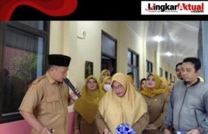 Plt Kepala Sekolah SDN Sukaraya 01Kecamatan Karang Bahagia Bekasi Resmikan Ruang Kelas Baru