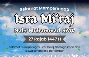 PIMPINAN REDAKSI MEDIA LINGKARAKTUAL.COM MENGUCAPKAN SELAMAT MEMPERINGATI ISRA MI’RAJ 16-01-2026M/ 27 RAJAB 1447H