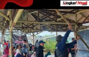 Laskar Juang Indonesia Dirikan Posko Dapur Umum untuk Warga Terdampak Banjir di Muara Gembong