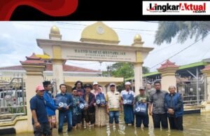 BRI Peduli Bersama Pemdes Jayalaksana Salurkan Bantuan Sembako, Warga Terendam Banjir Sudah Dua Pekan