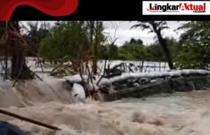 Lagi-lagi Tanggul Sungai Citarum Jebol, Akibatkan Dua Desa Di Kecamatan Muaragembong Terdampak Banjir Parah