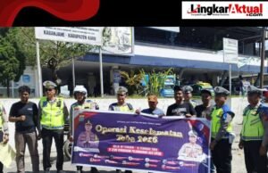 Hari Pertama Ops Keselamatan Toba 2026, Sat Lantas Polres Tanah Karo Sosialisasi di Terminal Kabanjahe