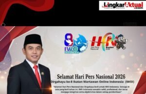 Dirgahayu ke-8 IWO Indonesia, Ketua DPRD: Pers Harus Tetap Objektif dan Profesional