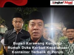 Bupati Karawang Kunjungi Rumah Duka Korban Kecelakaan Kontainer Terbalik di Perum Citra Kebun Mas (CKM) Karawang