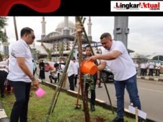 Bupati Kabupaten Bogor Pimpin Tanam 1.000 Pohon di Kawasan Gelora Pakansari