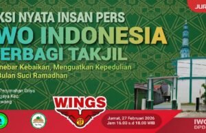 Berbagi di Bulan Berkah, IWO Karawang Siap Sapa Warga dengan Takjil