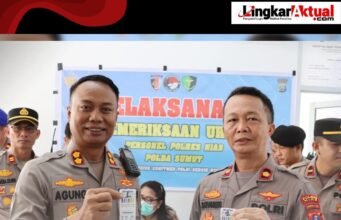 Kapolres Nias Laksanakan Tes Urine Serentak Personel, Tindaklanjuti Instruksi Kapolri