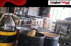 Diduga Gudang Produksi Pengoplosan Oli di Wilayah Kedungwaringin Kab. Bekasi