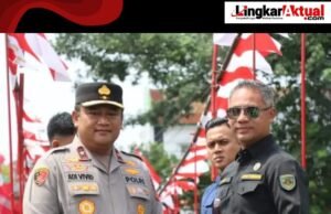 Wakapolda Jabar Hadiri Peresmian Jembatan Merah Putih di Sungai Kriyan