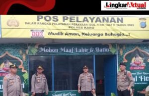 Polres Tanah Karo Cek Kesiapan Pos Pengamanan Ops Ketupat Toba 2026, Antisipasi Arus Mudik dan Wisata
