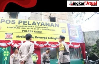 Kapolres Tanah Karo Cek Kesiapan Pos Pengamanan Operasi Ketupat Toba 2026 di Berastagi