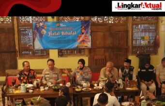 Polres Metro Bekasi Gandeng Ormas dalam Acara Halal Bihalal, Netizen Singgung Jalan Rusak