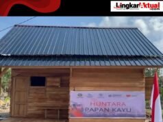 Kayu Hanyutan Banjir di Aceh-Sumut Dimanfaatkan Jadi Material Huntara Warga Terdampak Bencana