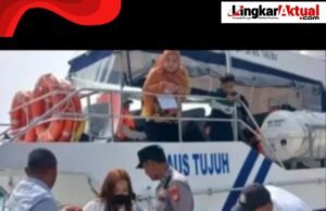 Polsek Kepulauan Seribu Selatan Laksanakan Yan Pam di Dermaga Utama, Jaga Situasi Tetap Aman dan Kondusif