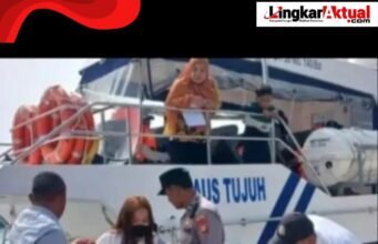 Polsek Kepulauan Seribu Selatan Laksanakan Yan Pam di Dermaga Utama, Jaga Situasi Tetap Aman dan Kondusif