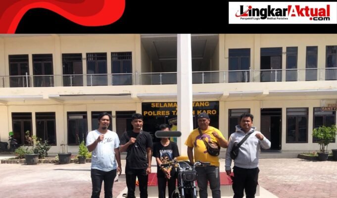 Subuh-Subuh, Pencuri RX King Dibekuk Satreskrim Polres Karo, di Depan Kesling Kabanjahe