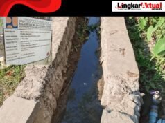 Kelompok Tani Desa Sumber Urip Kecewa Proyek Lening Saluran Air Dikerjakan dengan Asal-Asalan