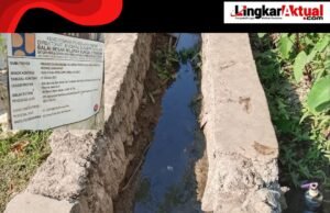 Kelompok Tani Desa Sumber Urip Kecewa Proyek Lening Saluran Air Dikerjakan dengan Asal-Asalan