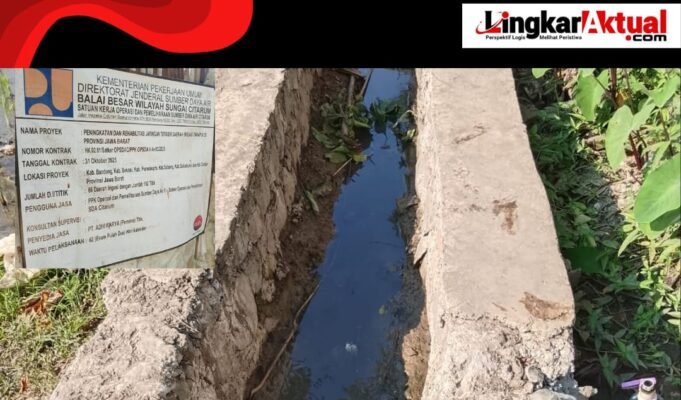 Kelompok Tani Desa Sumber Urip Kecewa Proyek Lening Saluran Air Dikerjakan dengan Asal-Asalan