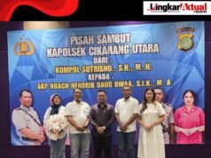 Dirut PT Persada Garda Nusa (PGN) Syahril Amar Apriadi Ucapkan Selamat dalam Acara Pisah Sambut Kapolsek Cikarang Utara