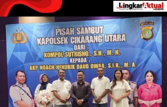 Dirut PT Persada Garda Nusa (PGN) Syahril Amar Apriadi Ucapkan Selamat dalam Acara Pisah Sambut Kapolsek Cikarang Utara