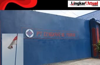 PT CENGKARENG PERMAI Cabang Purwakarta, Diduga Mengibarkan Bendera Merah Putih Dalam Keadaan Robek dan Kusam