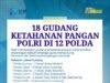 18 Gudang Ketahanan Pangan, Polri di 12 Polda