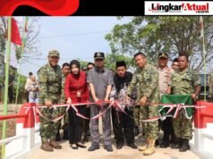 Pemkab Bekasi Apresiasi TNI Bangun Jembatan Garuda di Desa Muarabakti Babelan