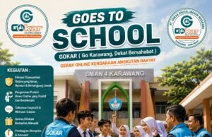 GOKAR Goes To School Siap Digelar di SMAN 4 Karawang, Edukasi Transportasi Online Aman dan Dekat Bersahabat
