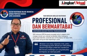 Ditengah Dinamika Dunia Pers, IWO Indonesia Karawang Tegaskan Wartawan Harus Berintegritas