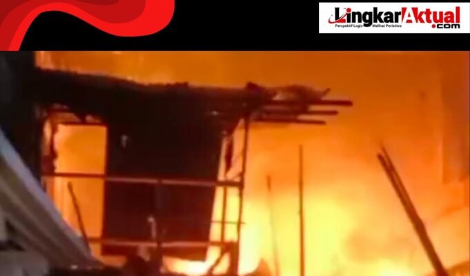 Pasar Baru Cikarang Kembali Alami Kebakaran, Titik Api Berasal dari Loby Bangunan Lama