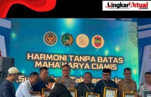 Lapas Kelas IIB Ciamis Bersama Yayasan Bakti Anak Negeri Nur Alif Gelar Pra Launching Album, Penyerahan Rekor Indonesia dan Penyuluhan Narkoba