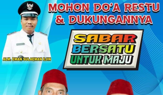 Bang Sada Gandeng Lalan Wahyufi Sulaeman Maju Cakades Sriamur, Usung Visi Desa Bersih Aman dan Nyaman
