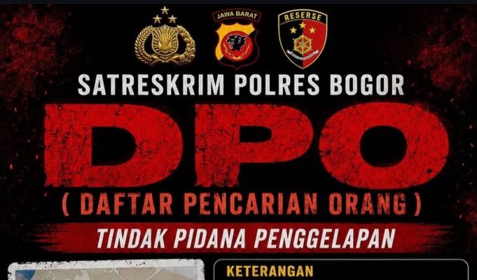 Satreskrim Polres Bogor Rilis DPO, Pria Asal Bojong Gede Diduga Lakukan Penggelapan