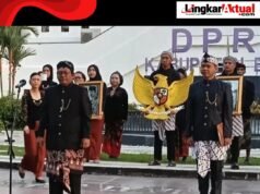 Peringati Hari Lahir Pancasila, DPRD Kabupaten Blitar Berangkatkan Kirab Brokohan Pancasila