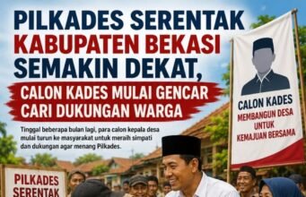 Pilkades Serentak Kabupaten Bekasi Semakin Dekat, Calon Kades Mulai Gencar Cari Dukungan Warga