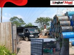 Gudang Produksi Thinner di Kp. Muara Bakti Jalan Pertamina Muara Babakan Babelan, Diduga Ilegal dan Mencemari Lingkungan